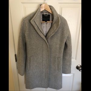 JCrew Gray Cocoon Coat